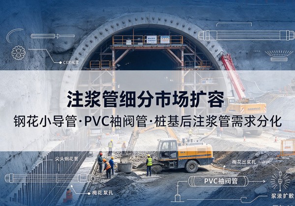 吉首注浆管细分市场扩容，隧道钢花小导管、PVC 袖阀管、桩基后注浆管需求分化